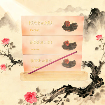 35Pcs/Box, Special Premium Gift Box with Aromatic Rose & Lightning-Struck Ebony Incense Sticks, Novel Rose-Red Colored Long-Lasting Incense Sticks, Suitable for Home Yoga and Long-Lasting Fragrance