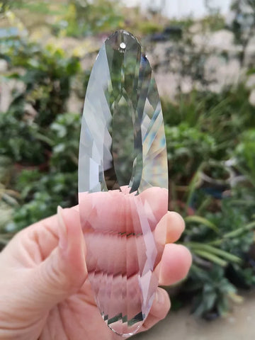 120mm Faceted Crystal Prism Chandelier Lamp Parts Cut Bird Nest Glass Pendant DIY SunCatcher  Hanging Decor Figurine Ornaments