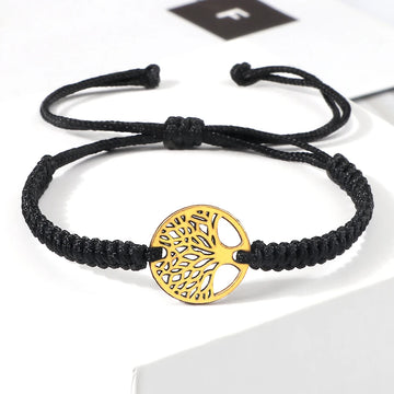 The Life of Tree Bracelet Handmade Thread Tibetan Buddhist Charm Bracelets & Bangles for Women Men Healing Reiki Wrist Jewelry