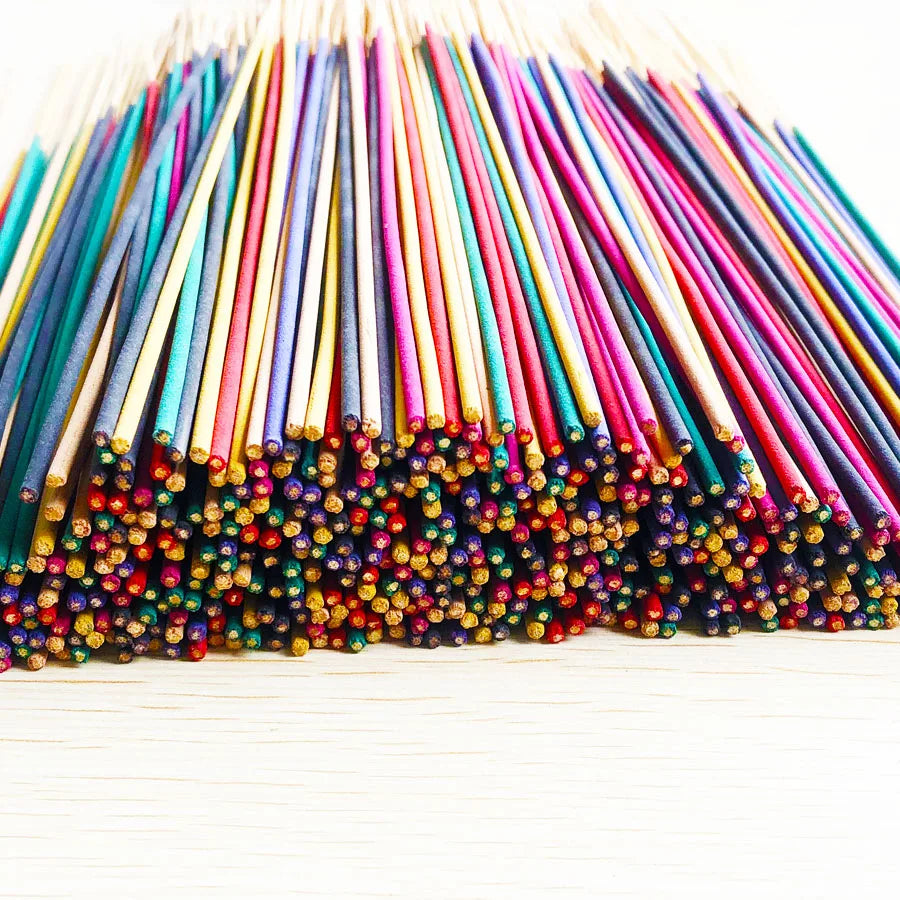 Clean and low powder rainbow colored sandalwood, mixed incense, suitable for home, office, Zen room, worship and other places