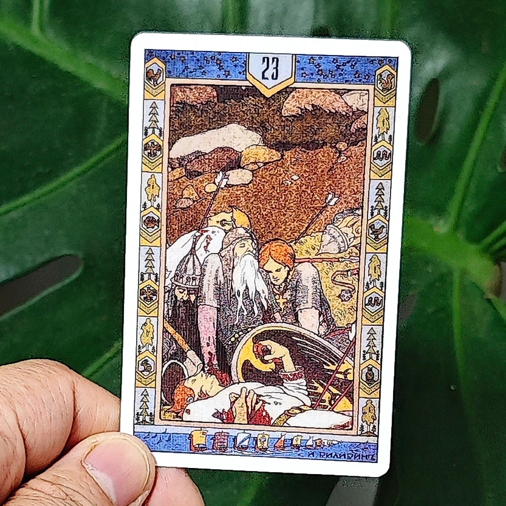 Russian Fairy Oracle Deck 36 Pcs Lenormand Cards Based Upon The Drawings of Painter Ivan Bilibin - 9*6cm
