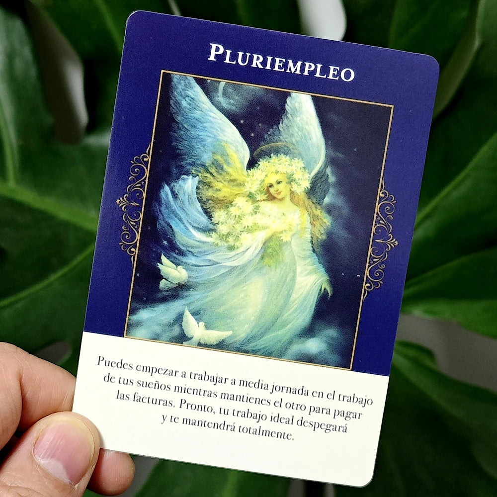 Angels of Abundance Oracle Deck Spanish Edition 10.4*7.3cm 44 Pcs Oracle Cards