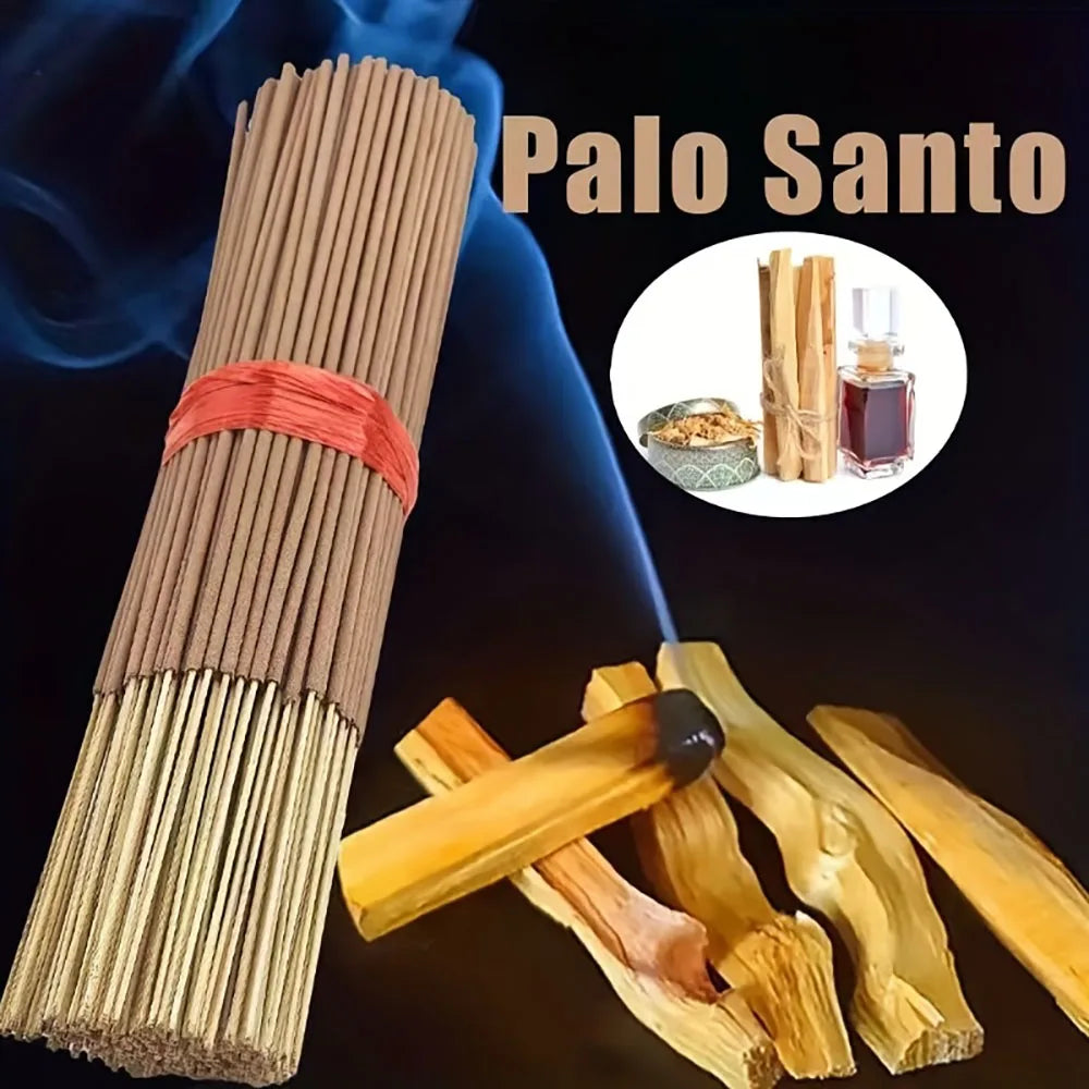 50/100/200 Palo Santo Incense Sticks - Natural Wooden Incense Sticks, Suitable for Yoga, Meditation, Home, Office, Spa and Holiday Gifts - Air Purification - Perfect for Spa and Relaxation, Meditation Essentials, Elegant Pack