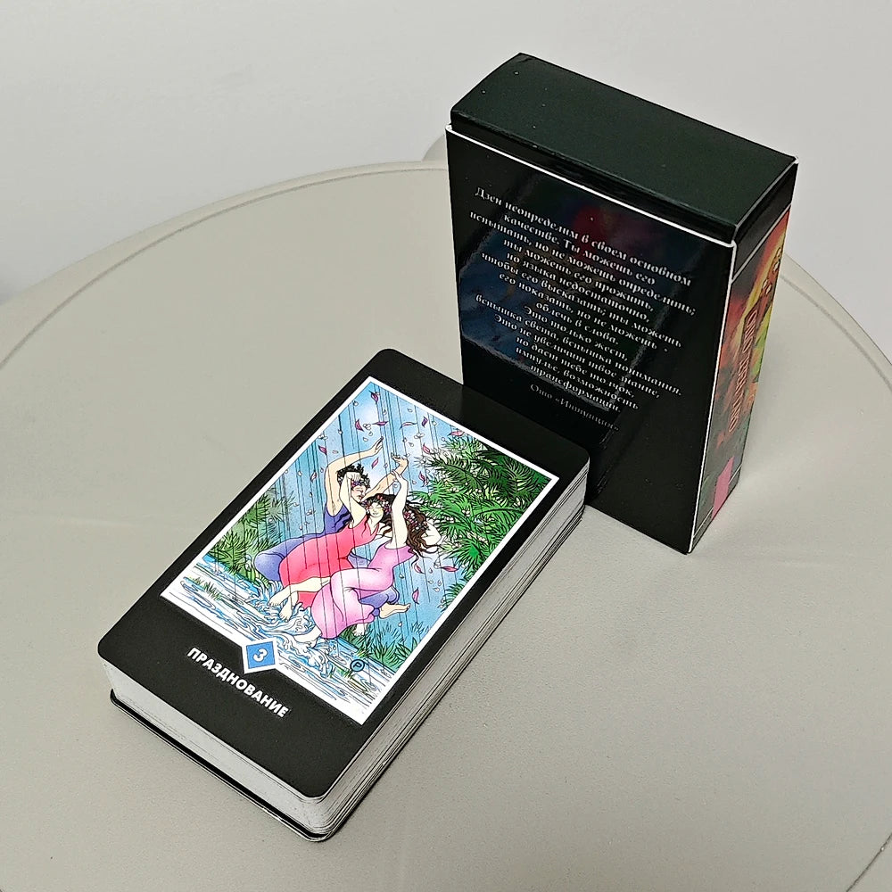 Osho Zen Tarot Deck : The Transcendental Game of Zen 78 Pcs Tarot Cards 10.3*6cm In Russian Language