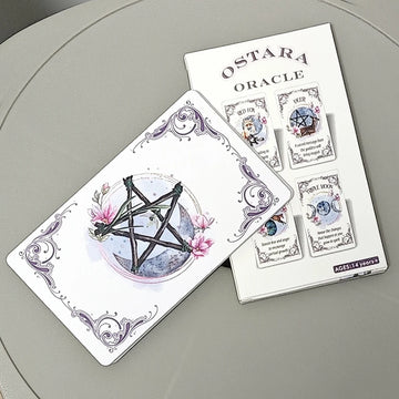 Ostara Oracle Deck 20 Pcs Oracle Cards, Inspirational Altar Deck To Recieve Divine Messages 12*7cm