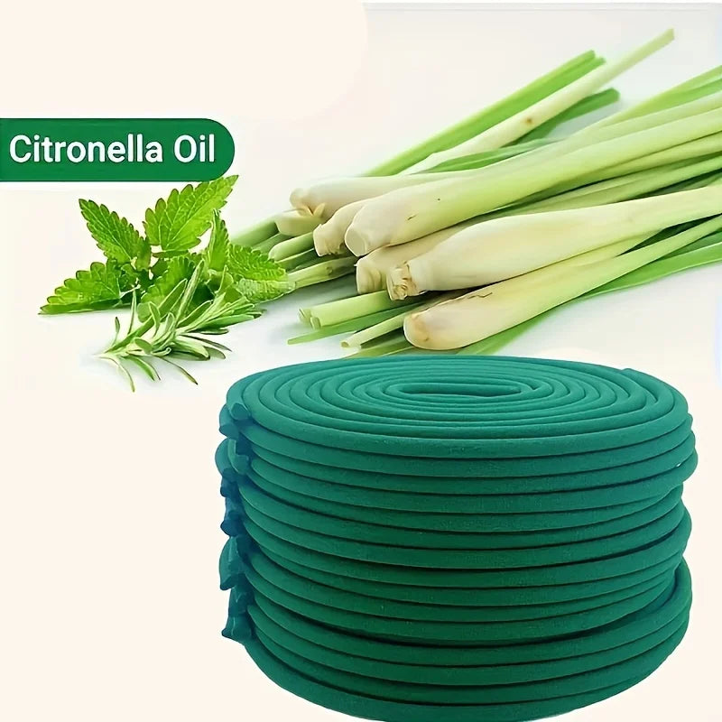20/40 Pieces of Natural Citronella Coils - Long-Lasting Outdoor Aromatherapy Sticks, Suitable for Patios, Camping, Halloween, Christmas, Poolside, Garden, Porch - Decorative and Insect Repellent, Handmade, Fresh Fragrance, Ho