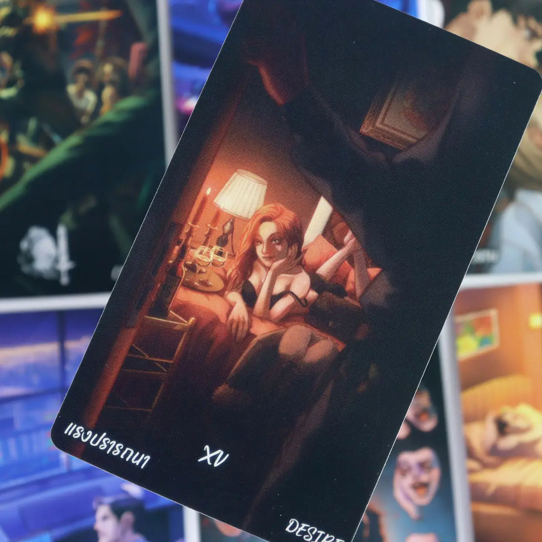 Lucky In Love Tarot Deck 78 Pcs Cartoon Tarot Cards 10.3*6cm Based on Rider Waite System Anime Themed