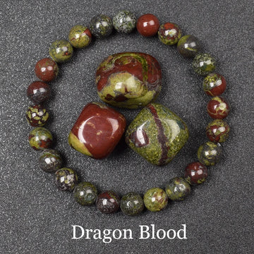Natural Dragon Blood Stone Bracelet Made of Real Natural Stones Beads Bracelets Gems Jewelry Women Men Genuine Bloodstone Jasper