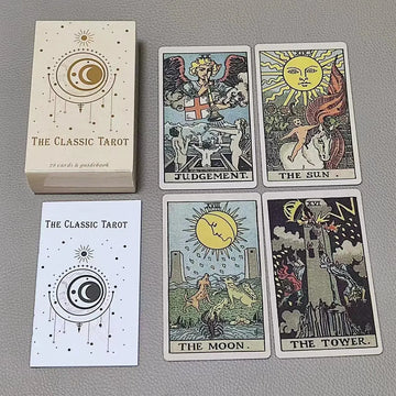 10.3*6cm The Classic Tarot 78 Cards with Guidebook for Beginners