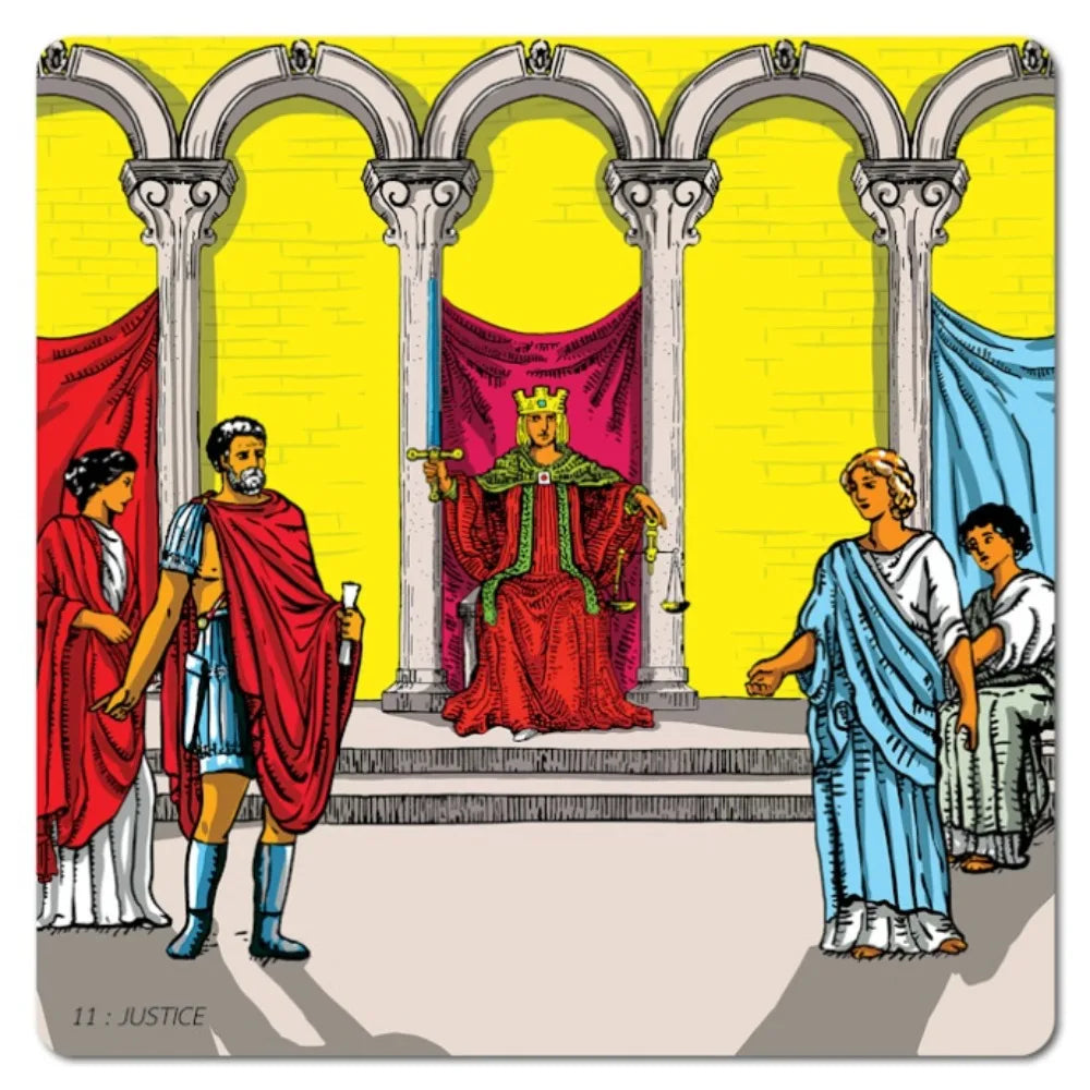 RWS Wide Angle Tarot, 78 Pcs Cards + 2 Specials Frame Cards 7*7cm Printed on 350GSM Double-embossed Cardstock