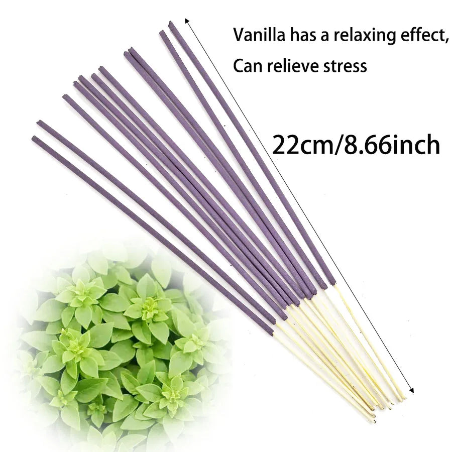 8.66inch Artificial Wood Incense Sticks - Long-Lasting Fragrance, Suitable for Home, Yoga, Meditation, Office and Holiday Decoration (Halloween, Christmas, Thanksgiving), Premium Fragrance, Exclusive for Users
