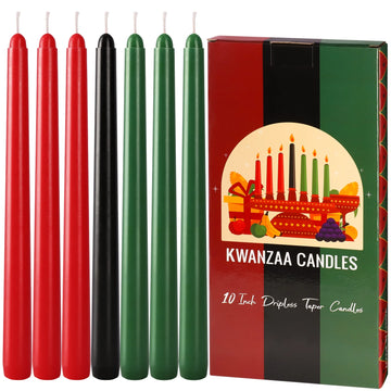 7/14 pieces of 10-inch tapered stick candles, 0.8 inch * 10 inch, burn time 8-12 hours, suitable for wide festive occasions