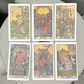 Akashic Eye Tarot 10.3*6cm 78 Pcs Tarot Cards Reverse Pictorial Display on Each Card