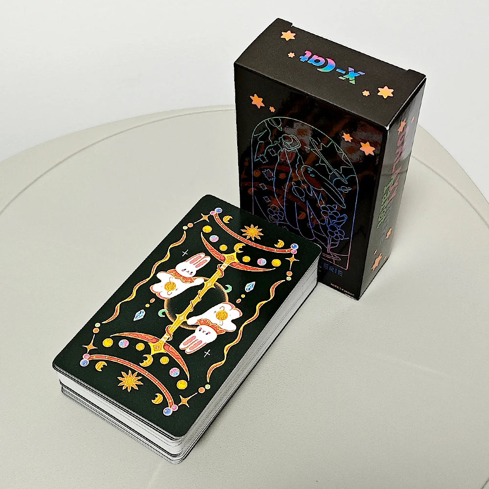 10.3*6cm Galaxy Reverie Tarot Deck 78 Cute Rabbit-themed Tarot Cards Based on Rider System