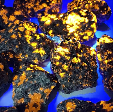 500g Natural American Yooperlites Flame Stones Fluorescent Stone Energy Reiki Specimens Aquarium Home Room Decor Gems Crystal
