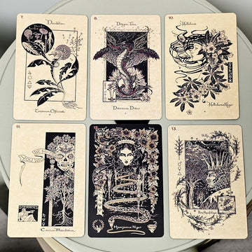33pcs Magickal Botanical Oracle Plants From The Witch's Garden Cards 10*6.5cm