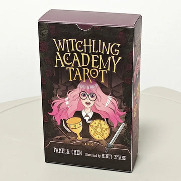 78 Pcs Tarot Cards 12*7cm Witchling Academy Tarot Deck Featuring Whimsical Artwork and Inspiring Insights Based on Rider System