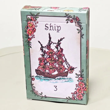 9*6cm Floraneum Lenormand Tarot Oracle 36 Lenormand Cards Illustrations Embellished with Flowery Decor