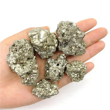 Natural pyrite raw stone crystal cluster rock mineral energy home decoration Mineral decoration specimen collec Gifts Gems