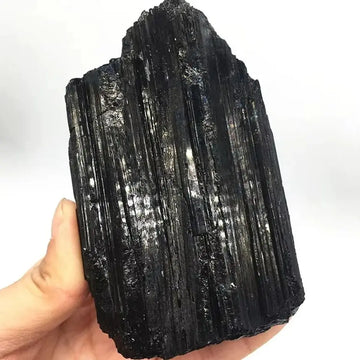 Natural Black Tourmaline Gravel Raw Gem Mineral Specimen Crystal Stone Healing Magic Advanced Collection Eliminate Magnetism 1PC