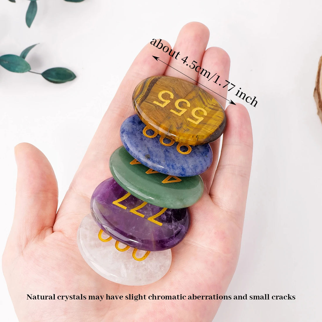 1pc Natural Crystal Worry Relief Stone Amethyst Number 777 Palm Stone Massage Stone Home Decoration Ornament Lucky Stone