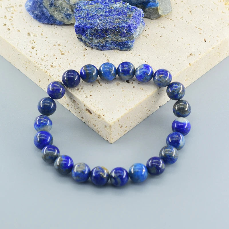 Real 5A Natural Lapis Lazuli Stone Bead Bracelets Homme Original High Quality Energy Healing Jewelry for Women Men Birthday Gift
