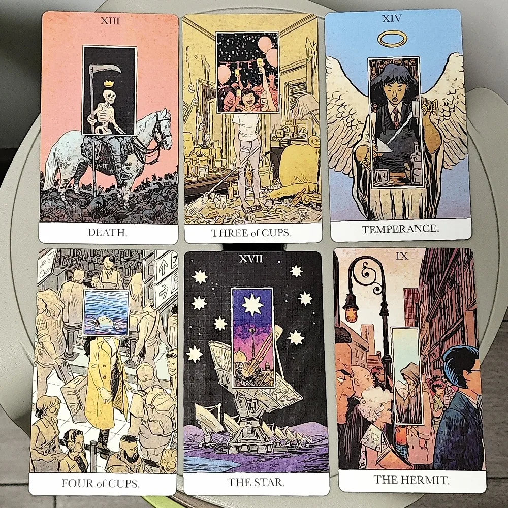 The Unveiled Tarot 80 Pcs Tarot Cards (with 2 Special Cards) In Rigid Box Printed on 350GSM Double Embossed Cardstock 12*7cm