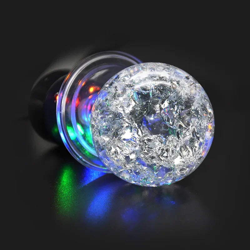 3/4/5cm Ice Cracking Crystal Ball for Rocky Mountain Fountain Decorations Flowing Water Bonsai Glass Balls Home Decor Ornaments
