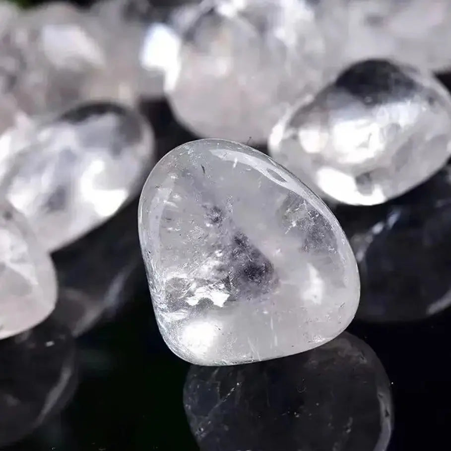 Natural Polishing White Rolling Crystal Stone  Gravel Rock Quartz Raw Gemstone Mineral Specimen Decoration Energy Stone