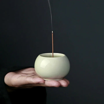 Small Ceramic Stick Incense Burner Colorful Meditation Ornaments Sandalwood Incense Holder Tea Ceremony Fragrance Smoke Stove