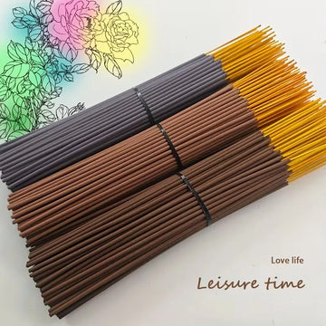 120Pcs Natural High-Quality Incense Sticks, 10inch White Musk, Clove, Vanilla, Sage Bamboo Stick Incense, Strong and Long-Lasting Fragrance, Enhances Quality of Life, Home Supplies