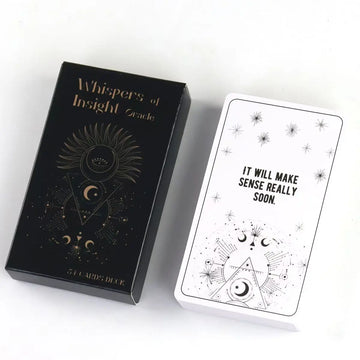 Whispers of Insight 10.3*6cm - Why Oracle Deck 54 Inspirational Answers To Explore The Hidden Meanings Behind Life's Challenges