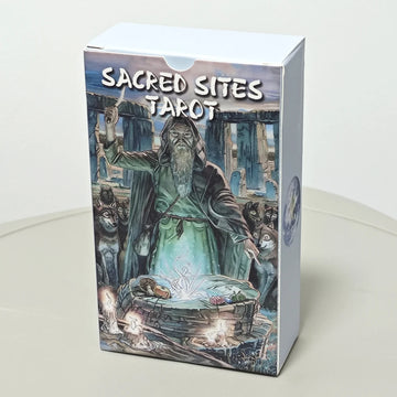 12*7cm 78 Pcs Sacred Sites Tarot Colorful Tarot Cards Connect with The Age-old Wisdom of Temples, Shrines, and Sacred Places
