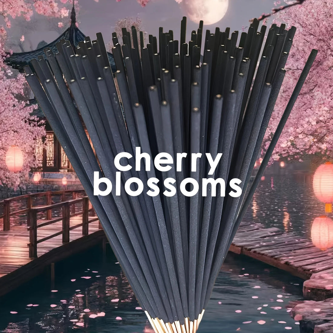 25/55/75/100Pcs Japanese Cherry Blossom Incense Sticks, Long Burning Time, Smooth and Clean, Suitable for Home, Kitchen and Restaurant, Room Fragrance Control, Air Freshener Sticks, Slow-Burning Incense, Cherry Blossom Aromat