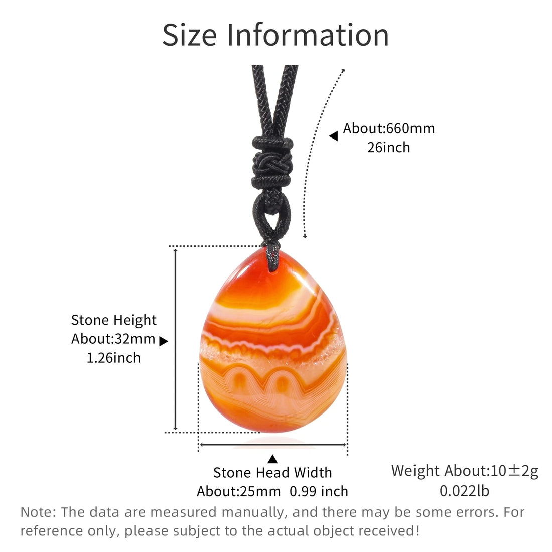Natural Sardonyx Agate Pendant Necklaces Men Energy Quartz Necklaces Stones Ornament Sardonyx Pendants Healing Charms Jewelry